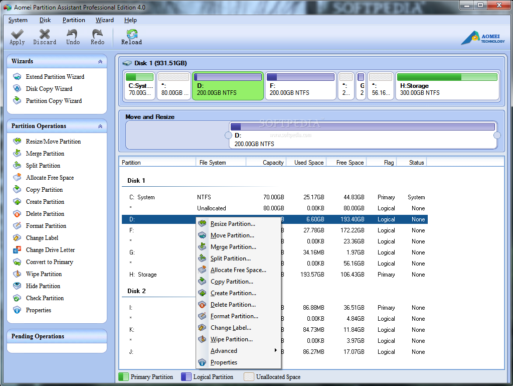 aomei partition assistant professional edition free download